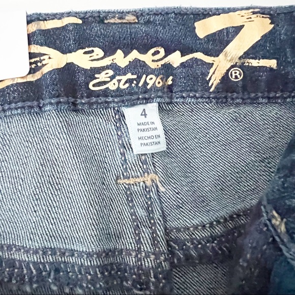 SEVEN7 fray hem denim WEEKEND SHORT shorts fringe edge NWT size‎ 4 - Picture 10 of 10